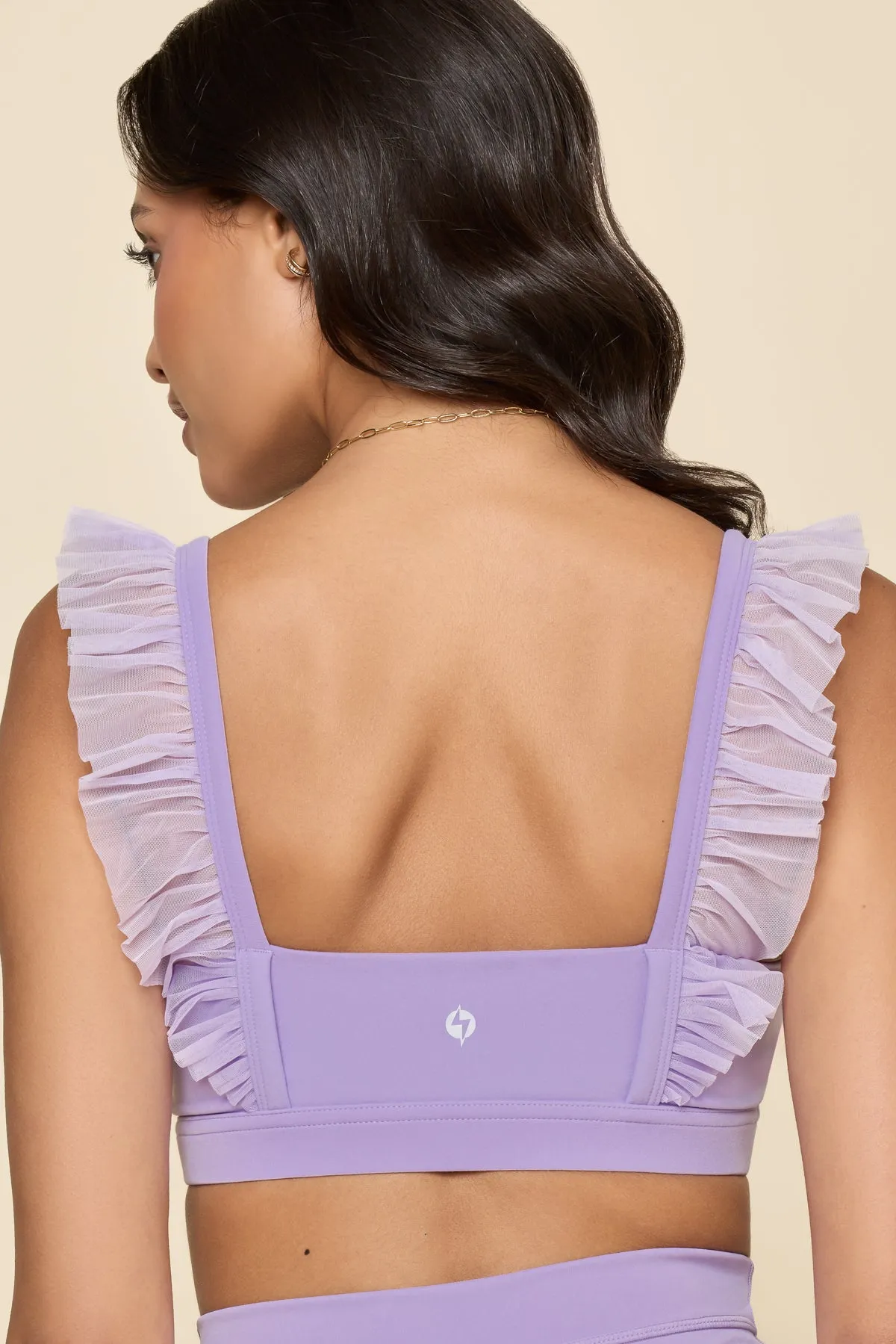 Romance Mesh Ruffle Bra - Digital Lavender sold by POPFLEX product image thumbnail 3