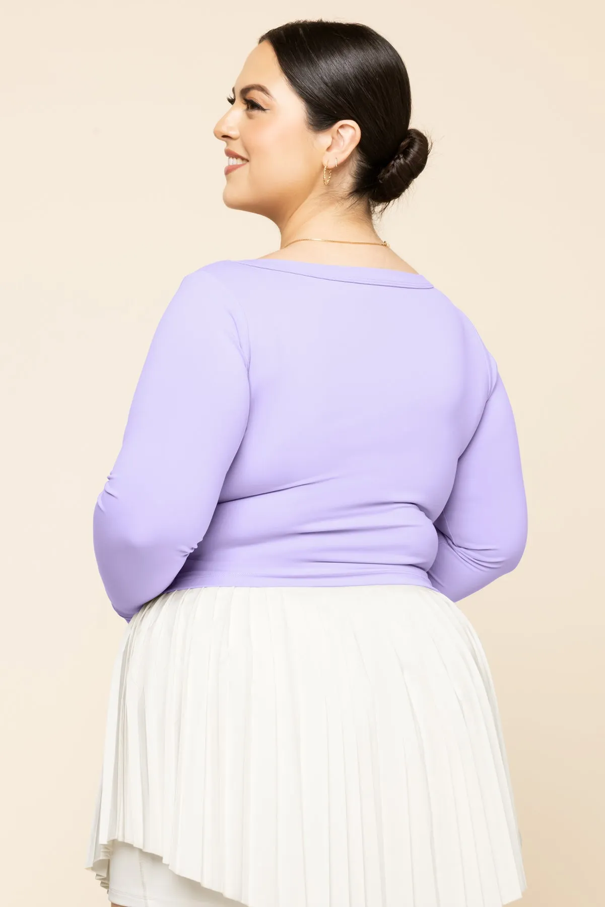 Your Favorite Reversible Long Sleeve Top (Cropped) - Digital Lavender sold by POPFLEX product image thumbnail 2