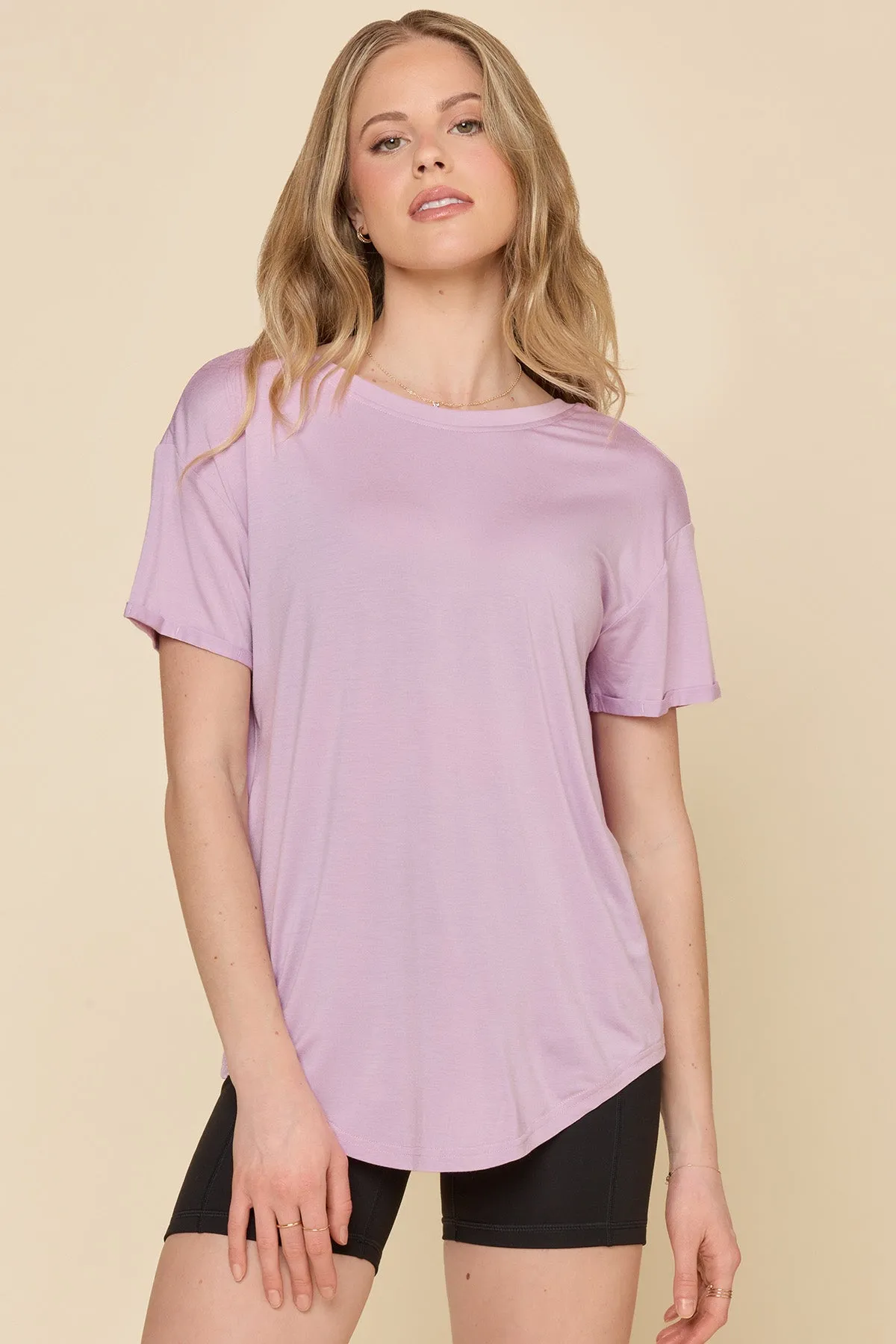 Reversible Deep V Tee - Pastel Orchid sold by POPFLEX product image thumbnail 4