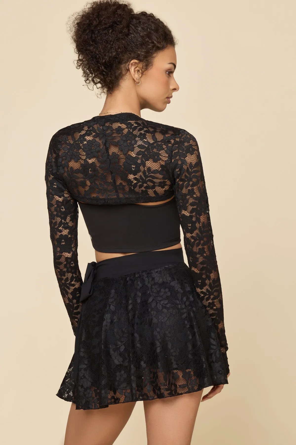 Lace Relevé Shrug - Black sold by POPFLEX product image thumbnail 5