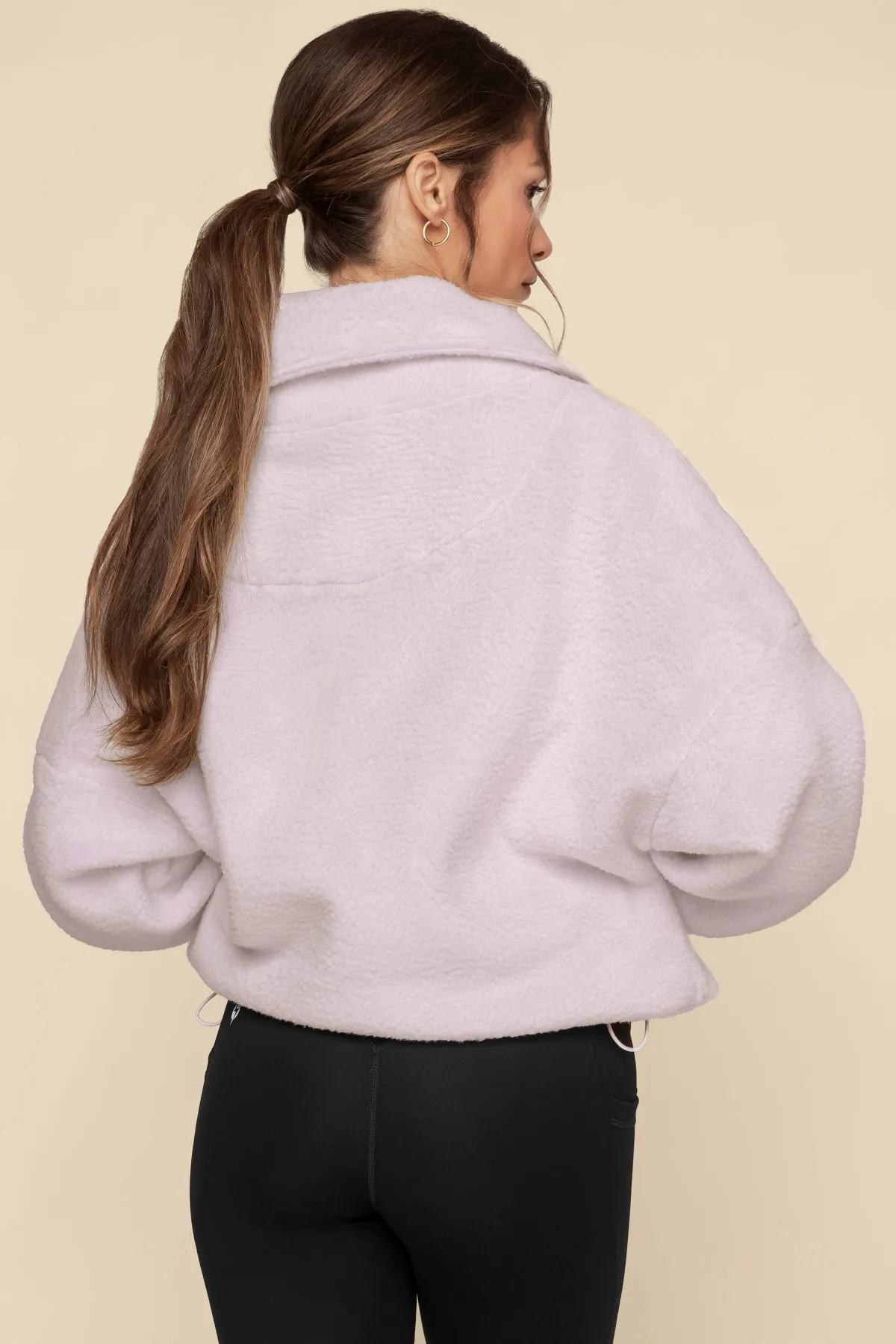 Big Hug Fleece Half Zip Sweater - Orchid Ice sold by POPFLEX product image thumbnail 5