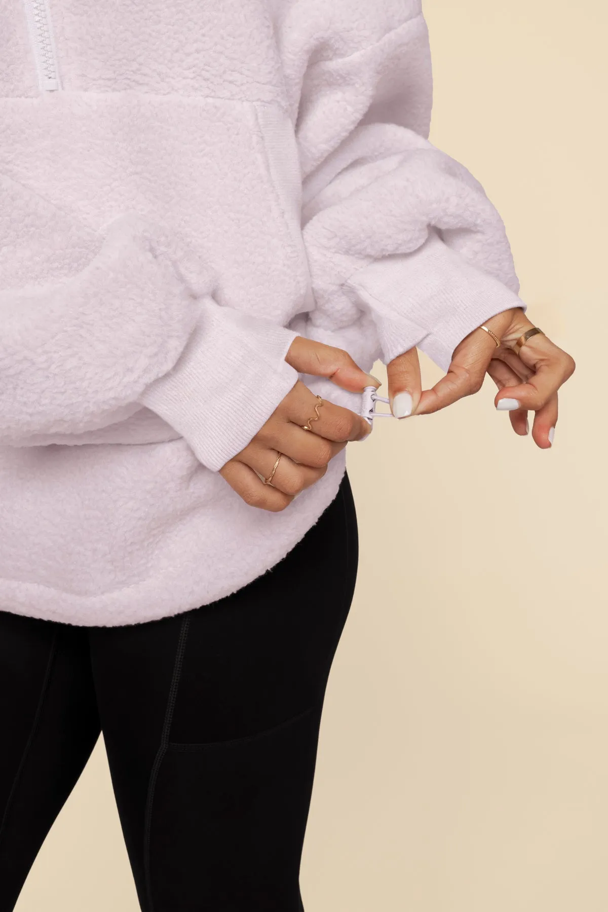 Big Hug Fleece Half Zip Sweater - Orchid Ice sold by POPFLEX product image thumbnail 3