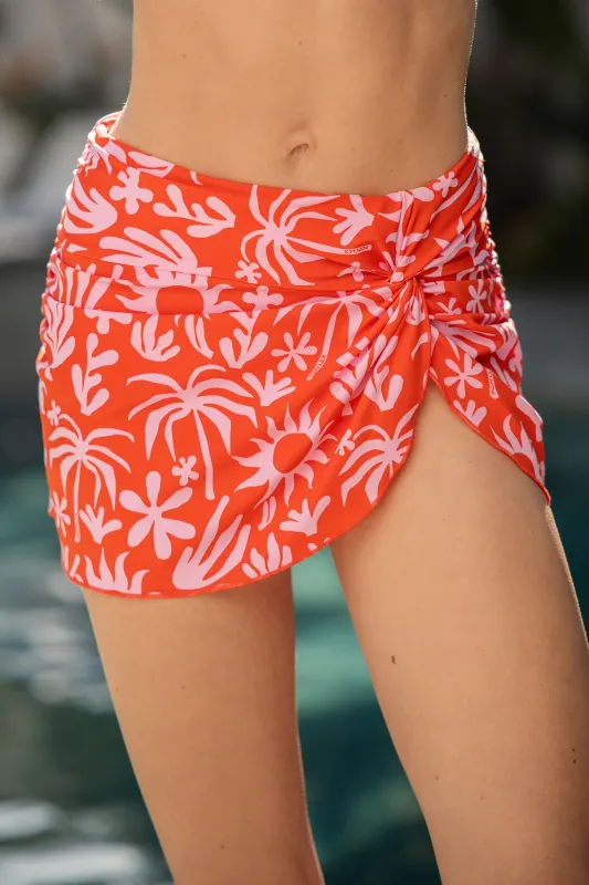 Sunset Swim Skort with Built-in Bikini Bottom - Paradiso made by POPFLEX