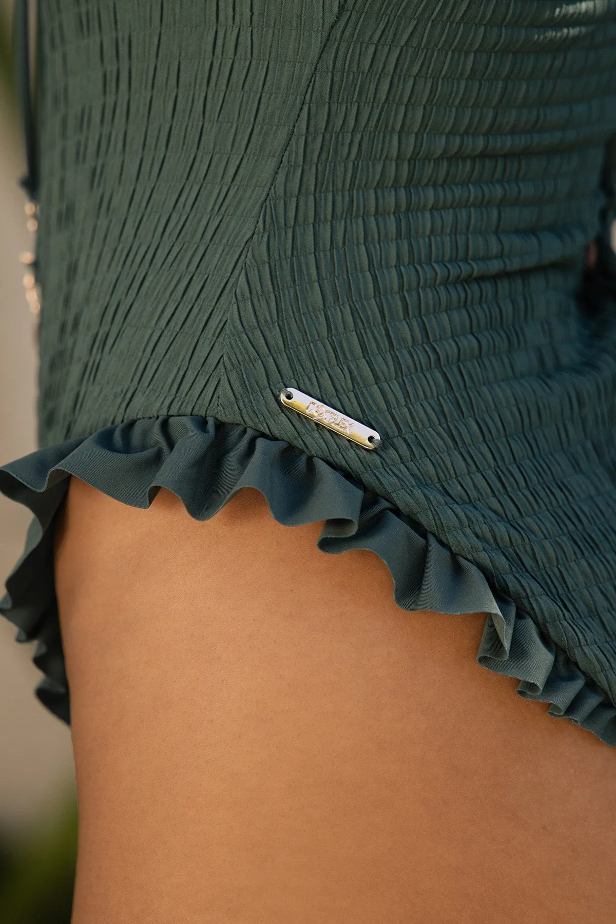 Sea Maiden Ruffle One Piece - Green Lagoon Dilly sold by POPFLEX product image thumbnail 5
