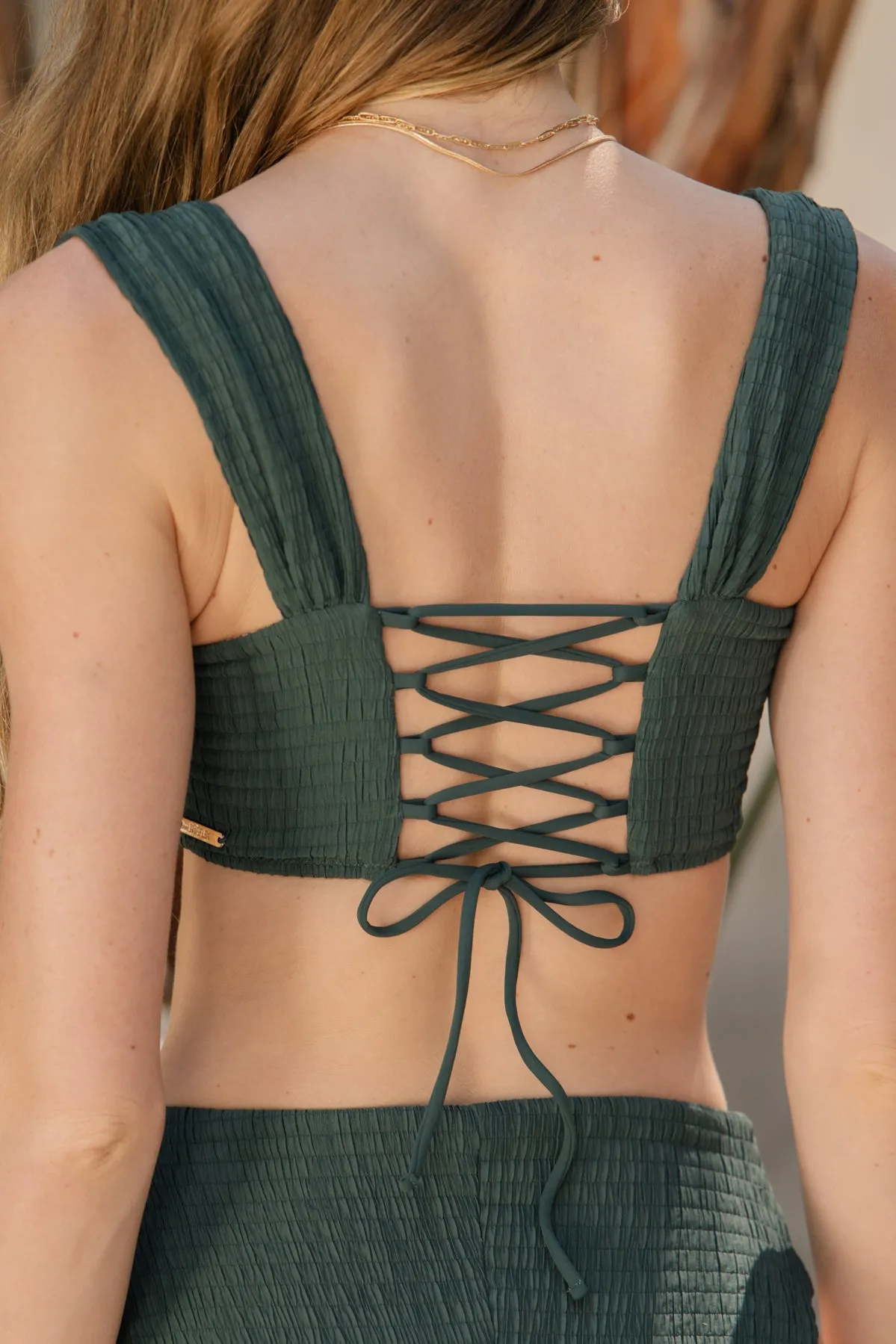 Sea Maiden Bikini Top - Green Lagoon Dilly sold by POPFLEX product image thumbnail 2