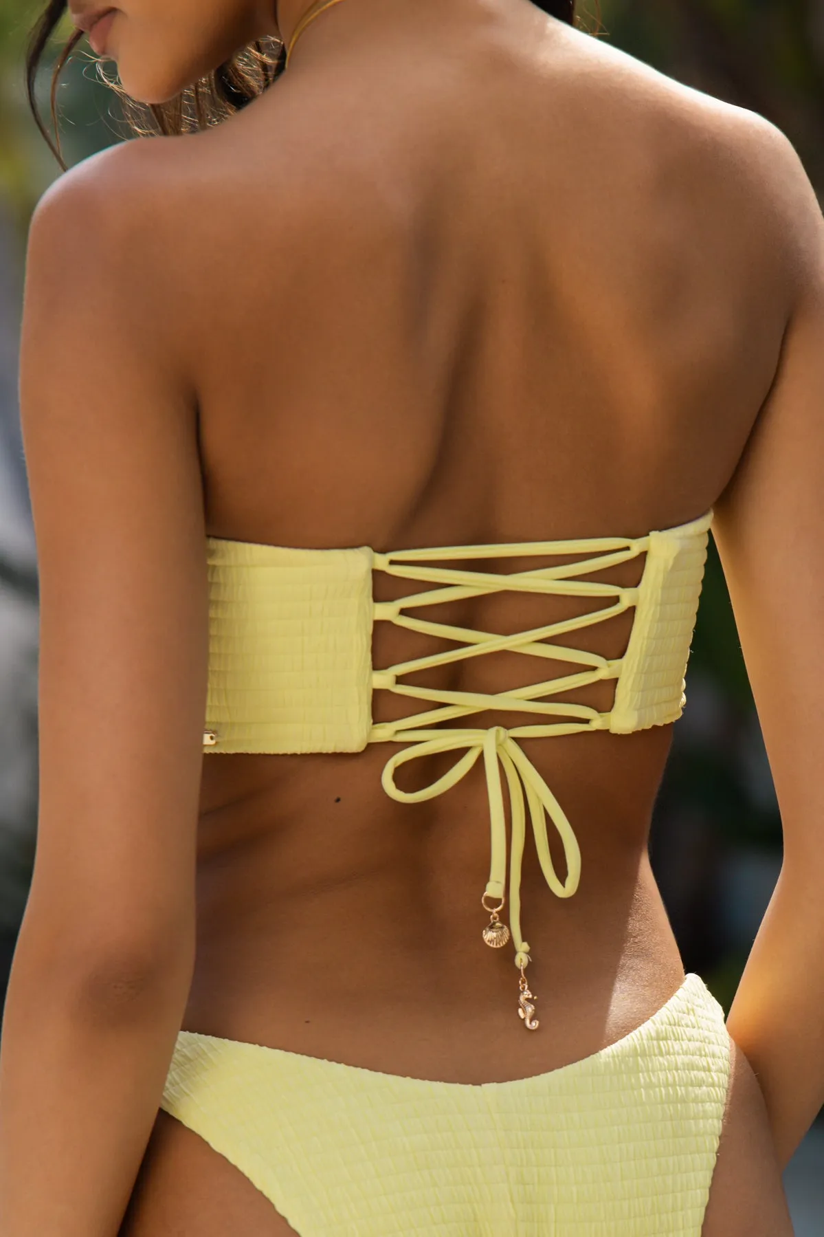 Beach Day Bandeau - Lemon Drop Dilly sold by POPFLEX product image thumbnail 2