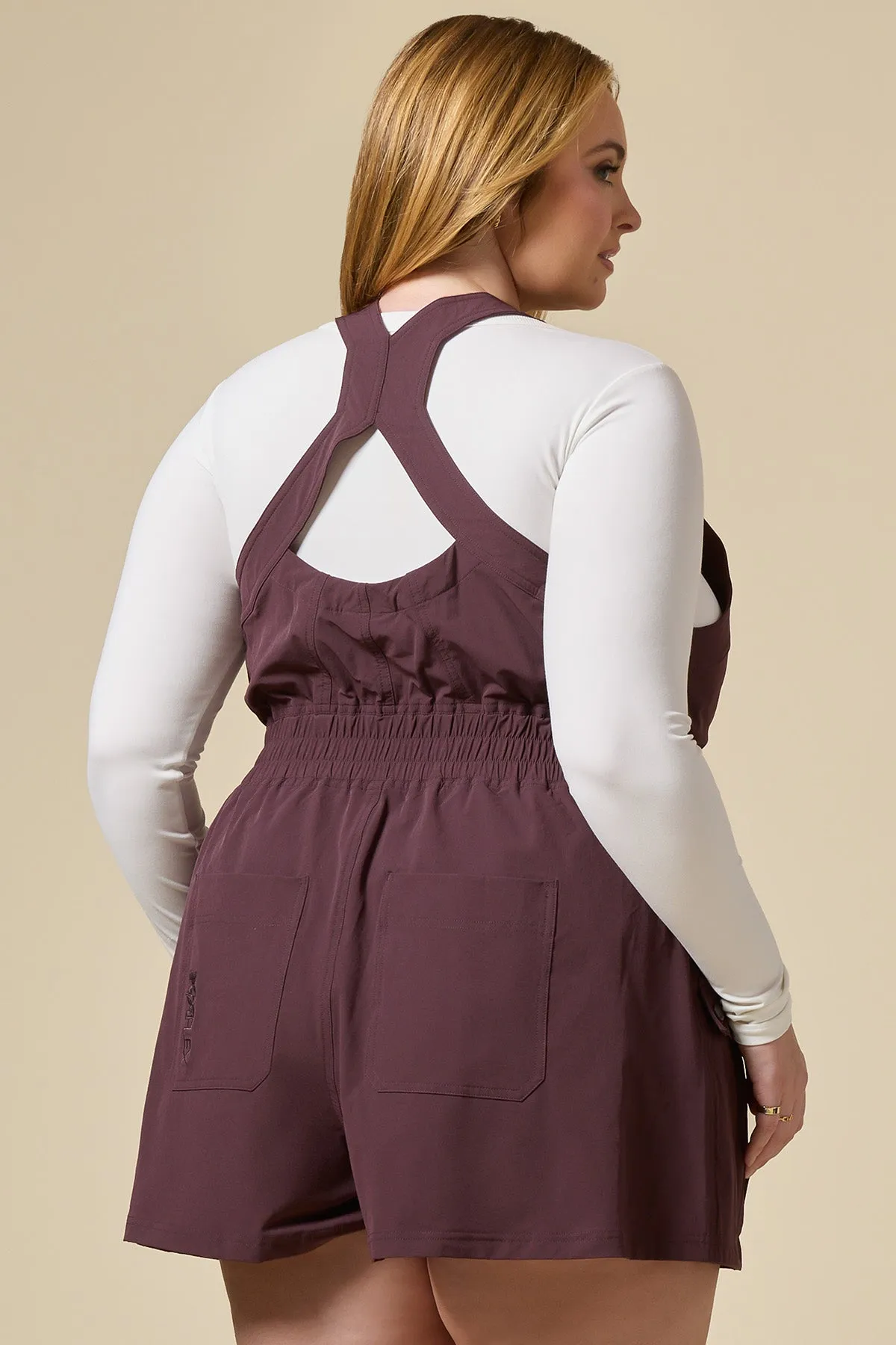 Take a Hike Shortalls - Pecan sold by POPFLEX product image thumbnail 2