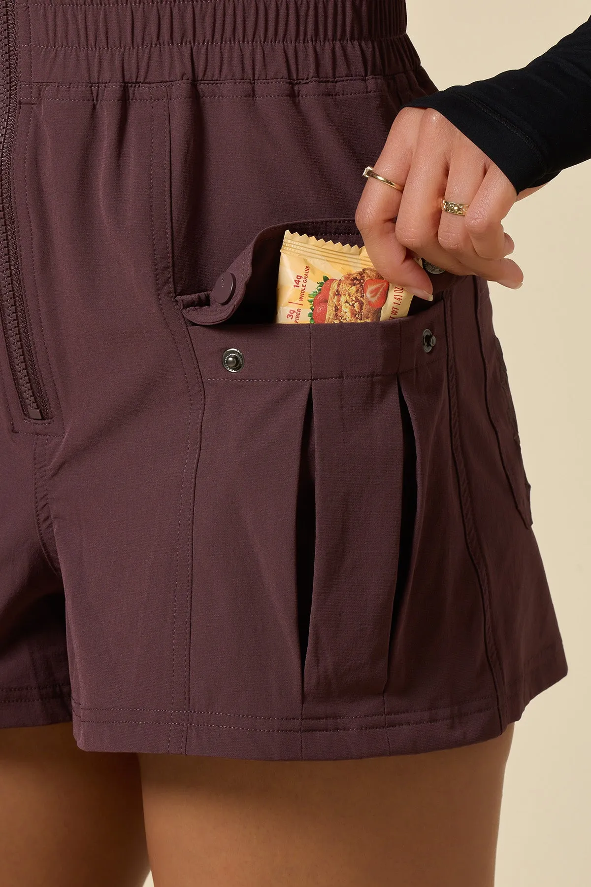 Take a Hike Shortalls - Pecan sold by POPFLEX product image thumbnail 5