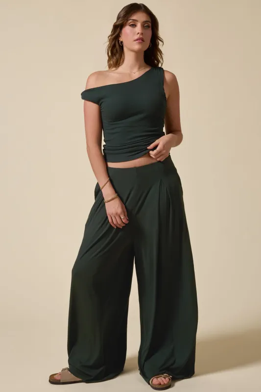 Go With The Flow Twisty Top - Deep Forest made by POPFLEX