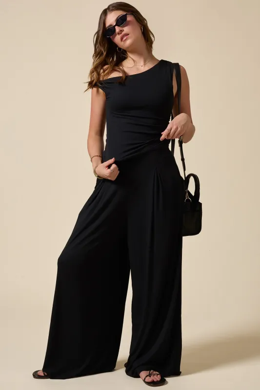 Go With The Flow Twisty Top - Black made by POPFLEX