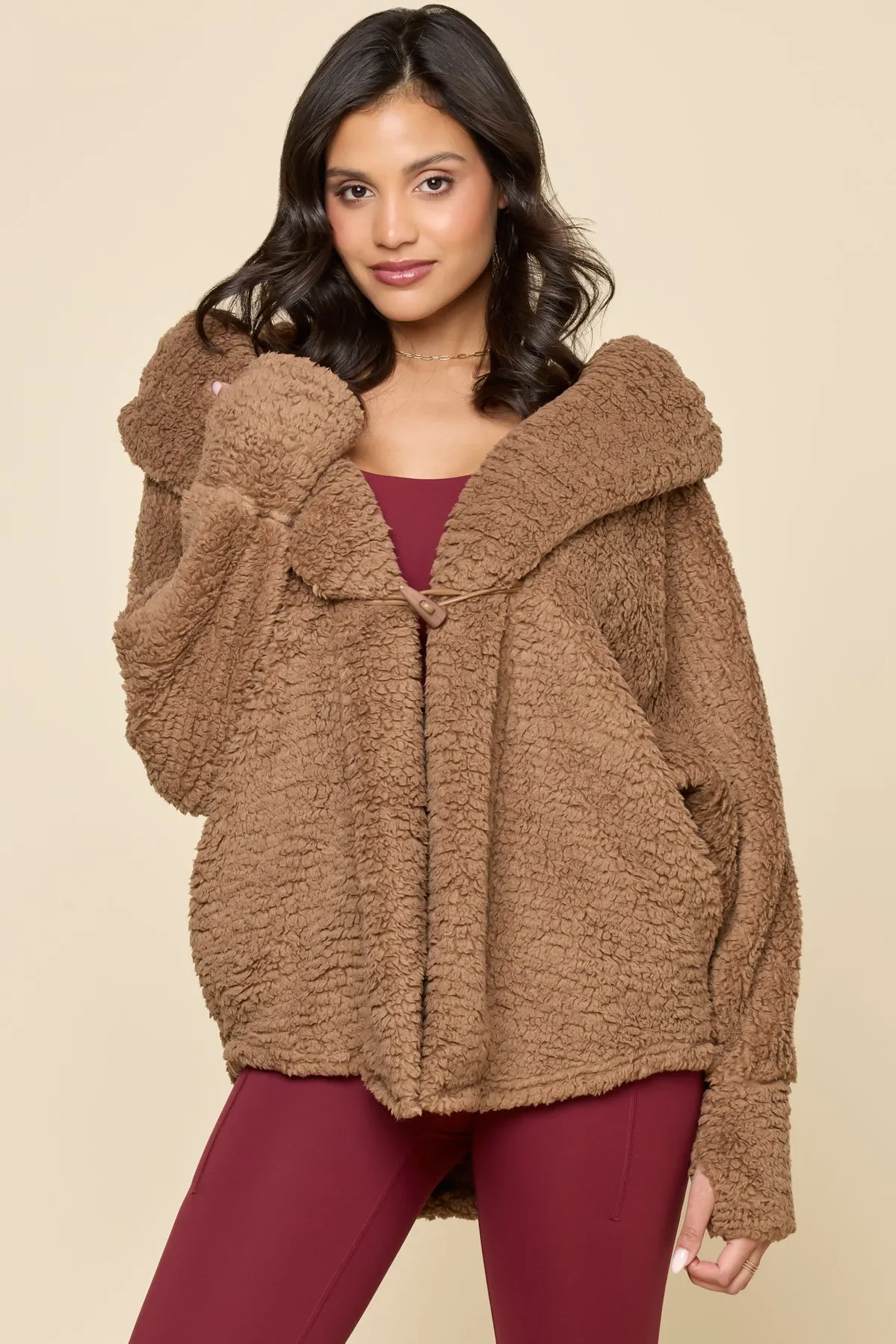 Cocoon Coat - Teddy Bear Brown sold by POPFLEX product image thumbnail 2