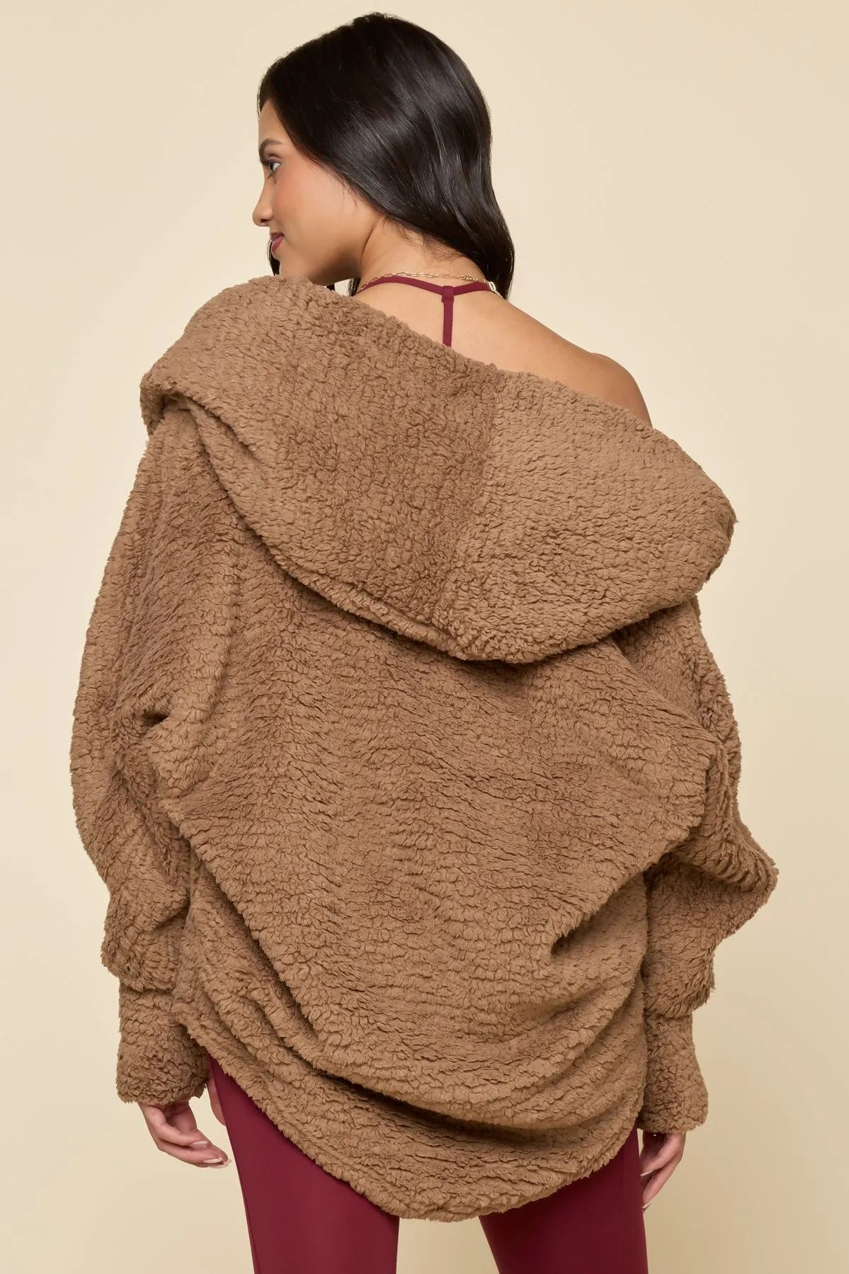Cocoon Coat - Teddy Bear Brown sold by POPFLEX product image thumbnail 3