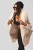 Faux Sherpa Cocoon Coat - Taupe sold by POPFLEX