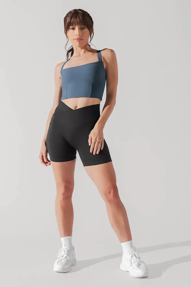 Daphne Corset Crop Top - Indigo Teal sold by POPFLEX product image thumbnail 2