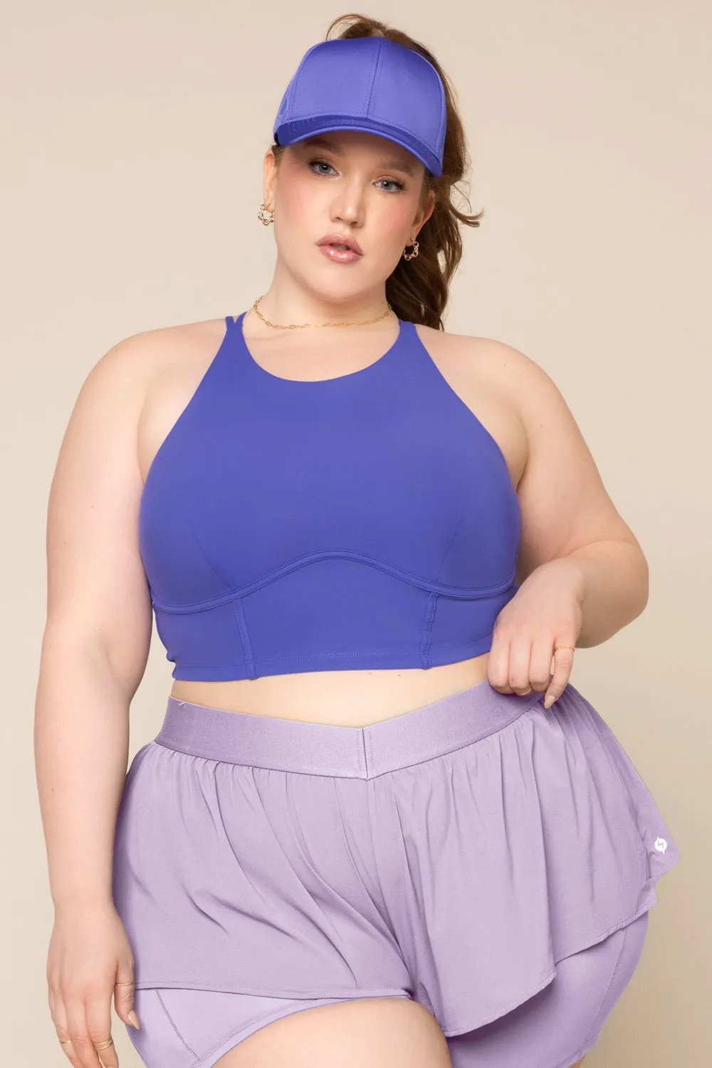 Cleo Corset Crop Bralette - Iris sold by POPFLEX product image thumbnail 2
