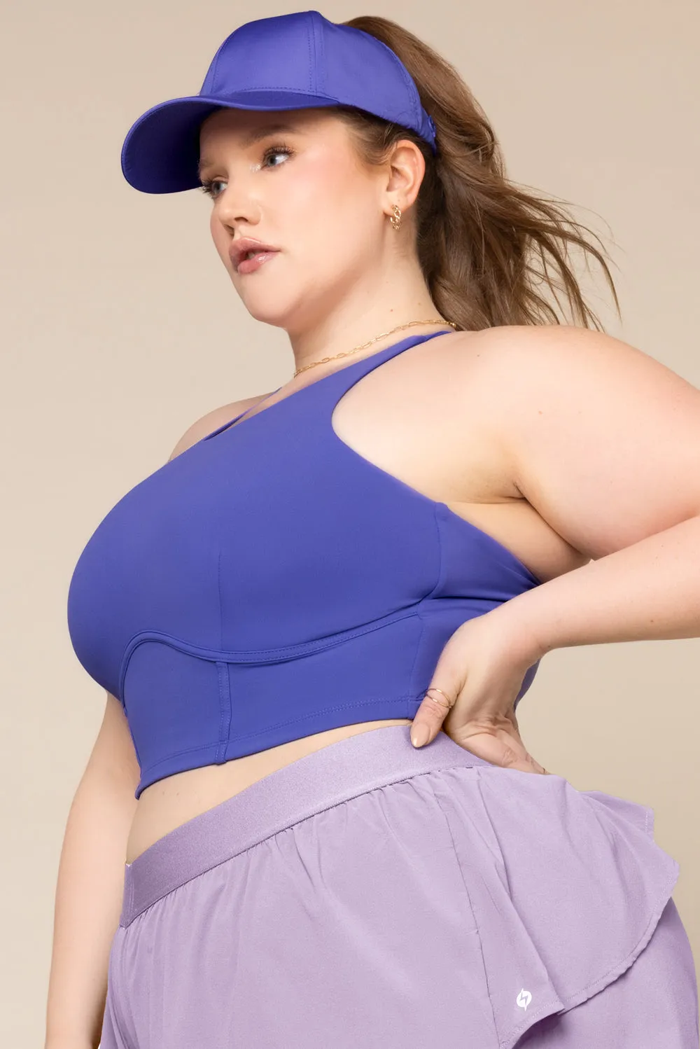 Cleo Corset Crop Bralette - Iris sold by POPFLEX product image thumbnail 3