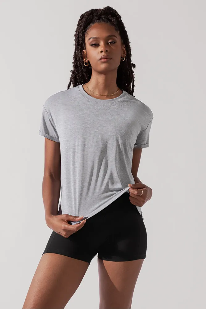The Perfect Tee - Heather Grey sold by POPFLEX