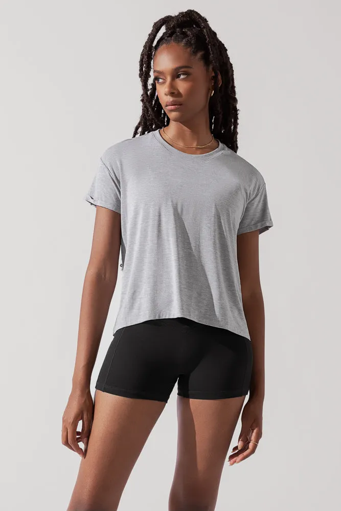 The Perfect Tee - Heather Grey sold by POPFLEX product image thumbnail 3