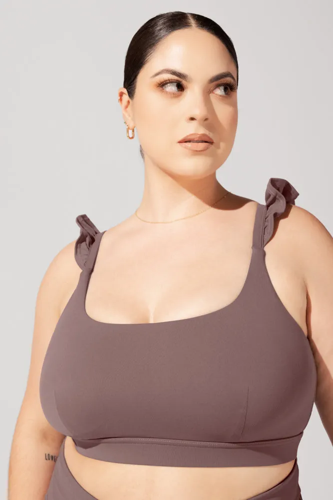 Romance Ruffle Bra - Peppercorn sold by POPFLEX product image thumbnail 2