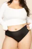 Next to Nothing Higher Rise Thong Panty - Black sold by POPFLEX