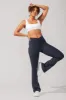 Crisscross Hourglass® Flared Leggings with Pockets - Smoky Navy sold by POPFLEX