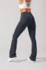 Crisscross Hourglass® Flared Leggings with Pockets - Smoky Navy sold by POPFLEX