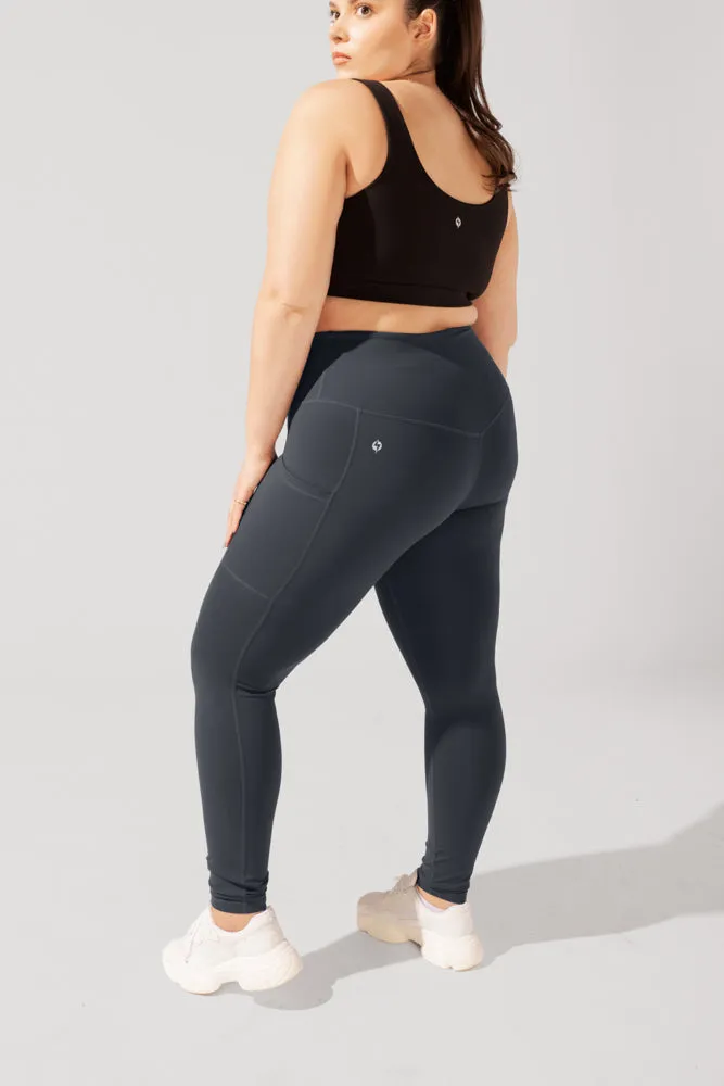 Supersculpt™ Legging with Pockets - Smoky Grey sold by POPFLEX