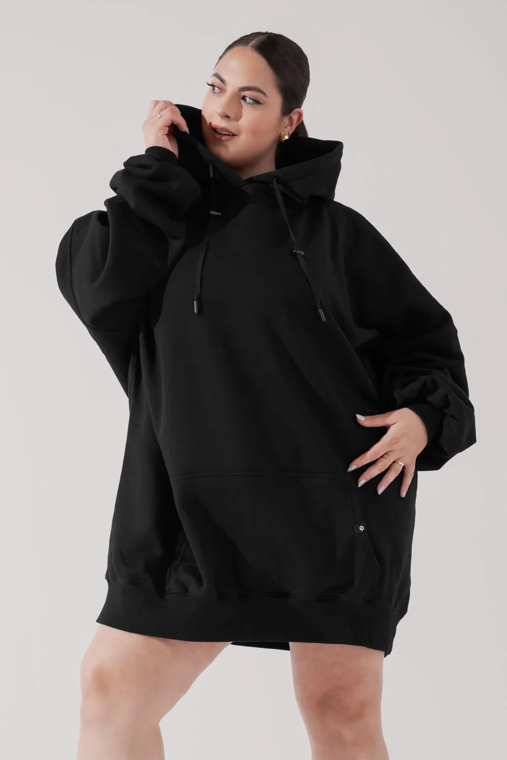 Long Cloud Hoodie - Black sold by POPFLEX