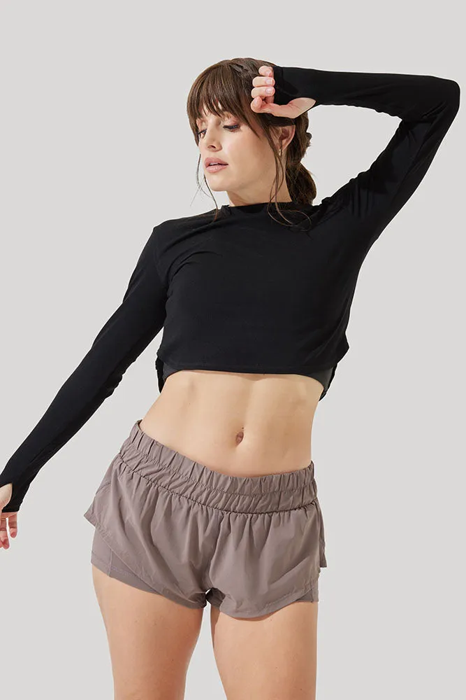 Refine Long Sleeve Top - Black sold by POPFLEX product image thumbnail 3
