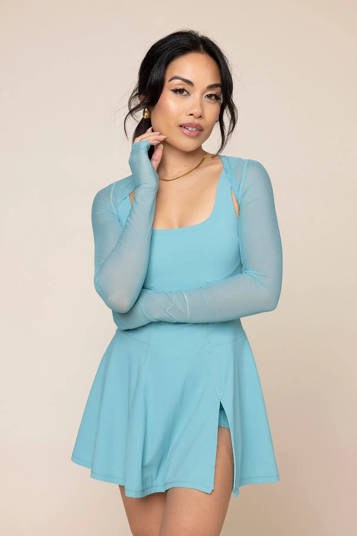 Mesh Corset Shrug - Oasis sold by POPFLEX