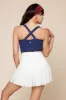 Daphne Corset Crop Top - Sapphire sold by POPFLEX