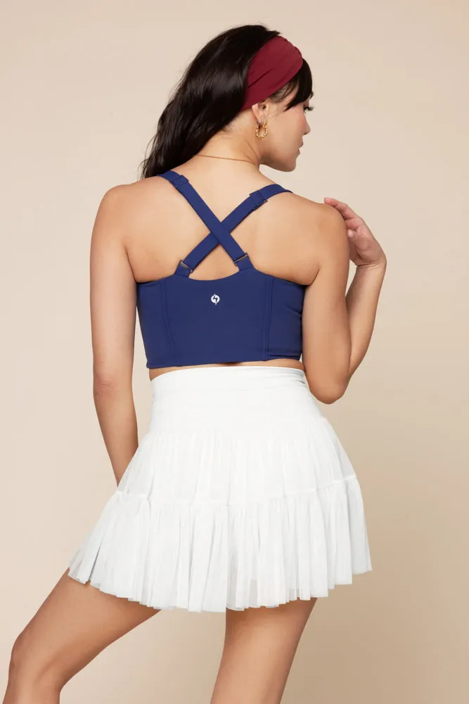 Daphne Corset Crop Top - Sapphire sold by POPFLEX product image thumbnail 5