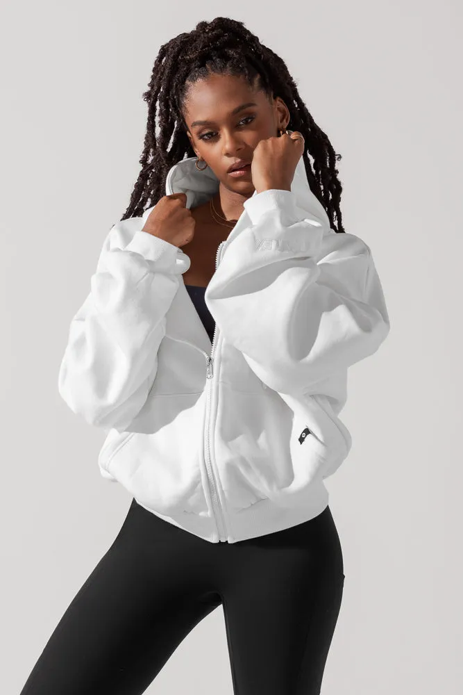 Zip Cloud Hoodie - White sold by POPFLEX product image thumbnail 5