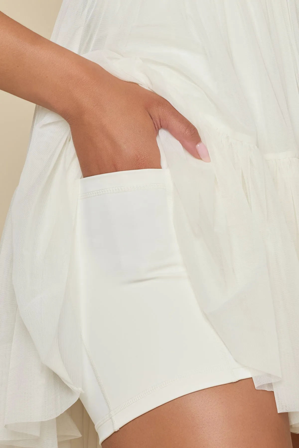 Pirouette Babydoll Dress - Coconut Cream sold by POPFLEX product image thumbnail 3