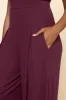 Go with the Flow Jumpsuit - Vineyard Wine sold by POPFLEX