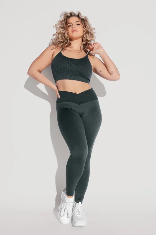 Crisscross Hourglass® Seamless Legging - Magical Forest sold by POPFLEX