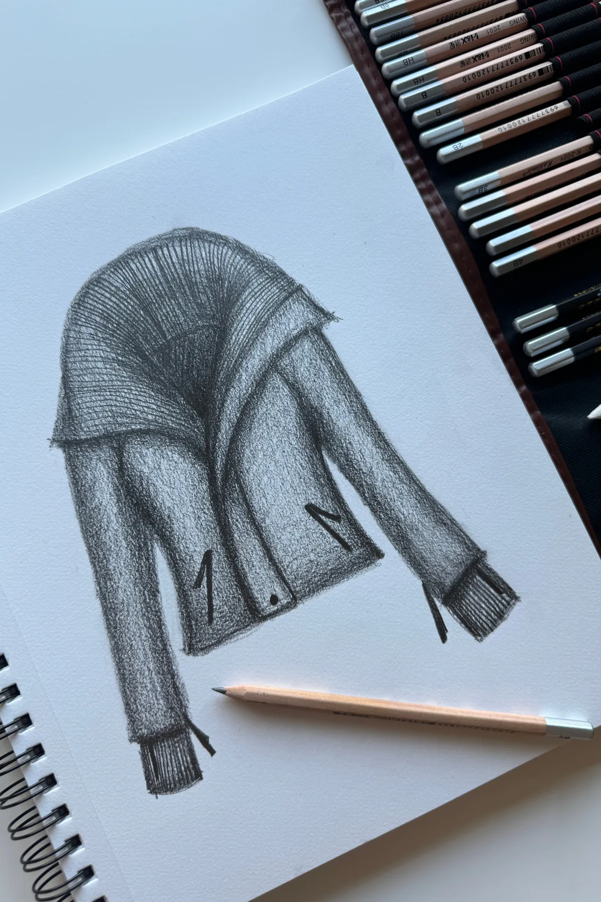 Heart Racer Moto Jacket - Raincloud sold by POPFLEX product image thumbnail 3