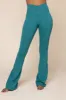 Crisscross Hourglass® Flared Leggings with Pockets - Emerald sold by POPFLEX