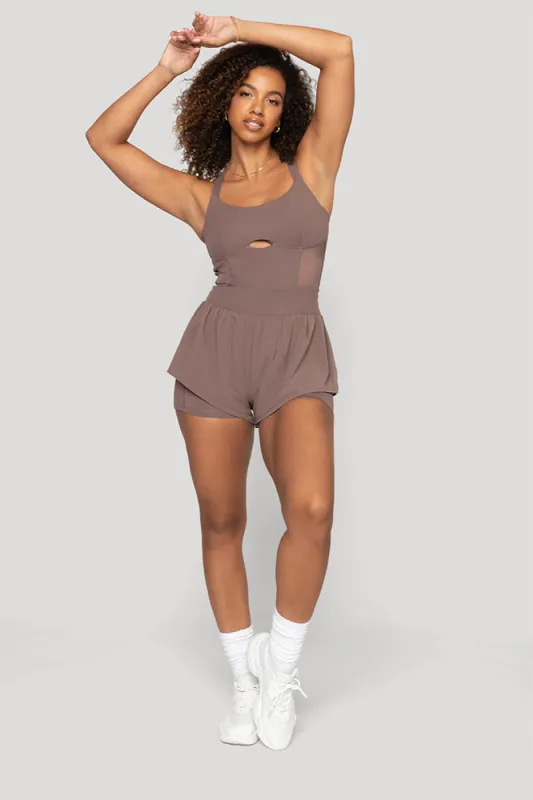 Supershort™ Runsie - Peppercorn sold by POPFLEX