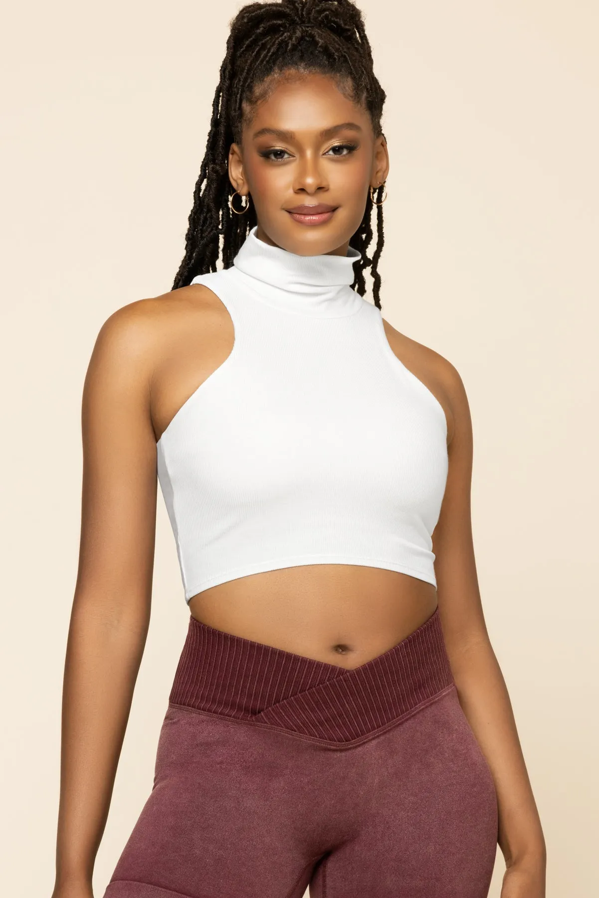 I Feel Cute Crop Top - Bright White sold by POPFLEX