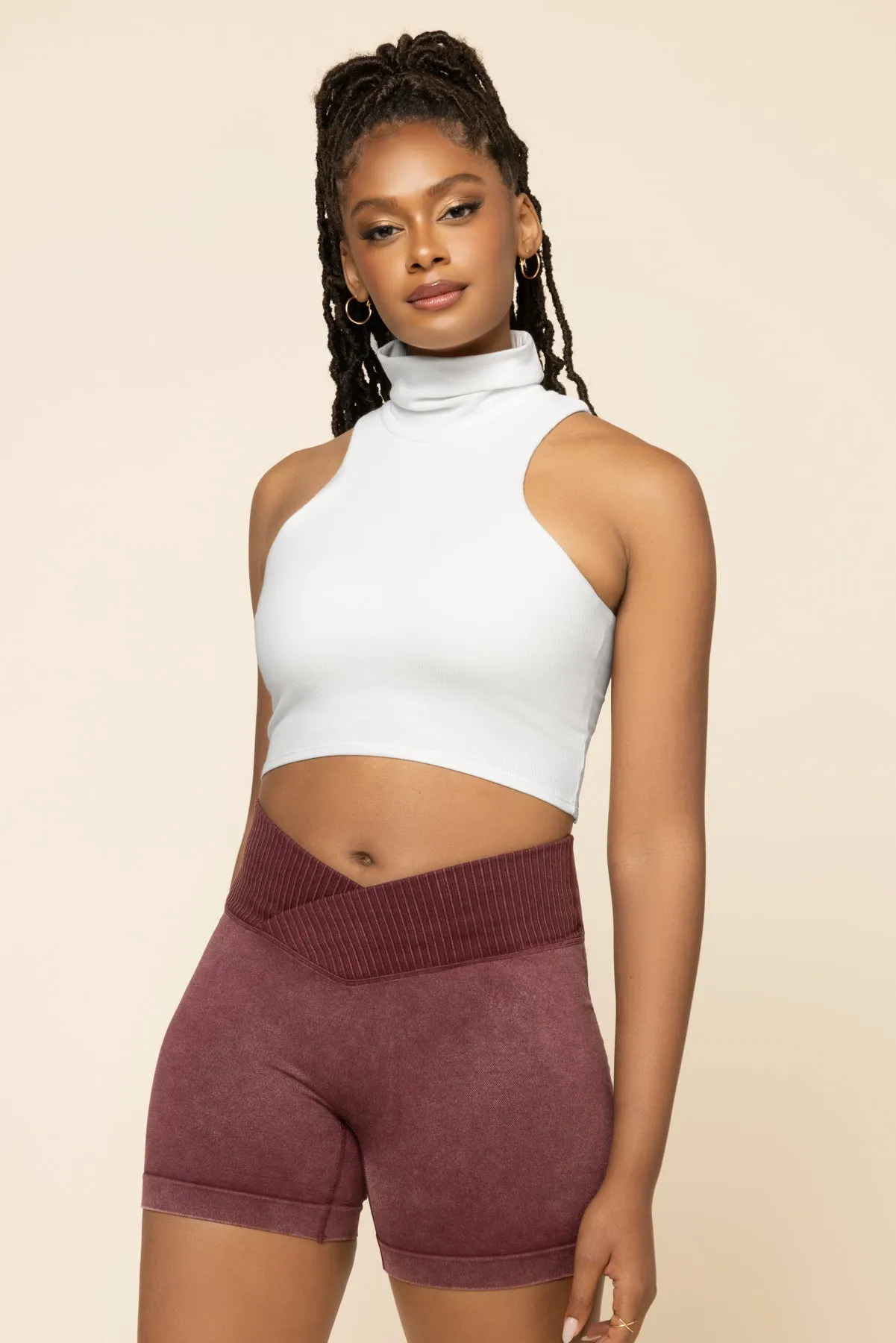I Feel Cute Crop Top - Bright White sold by POPFLEX product image thumbnail 5
