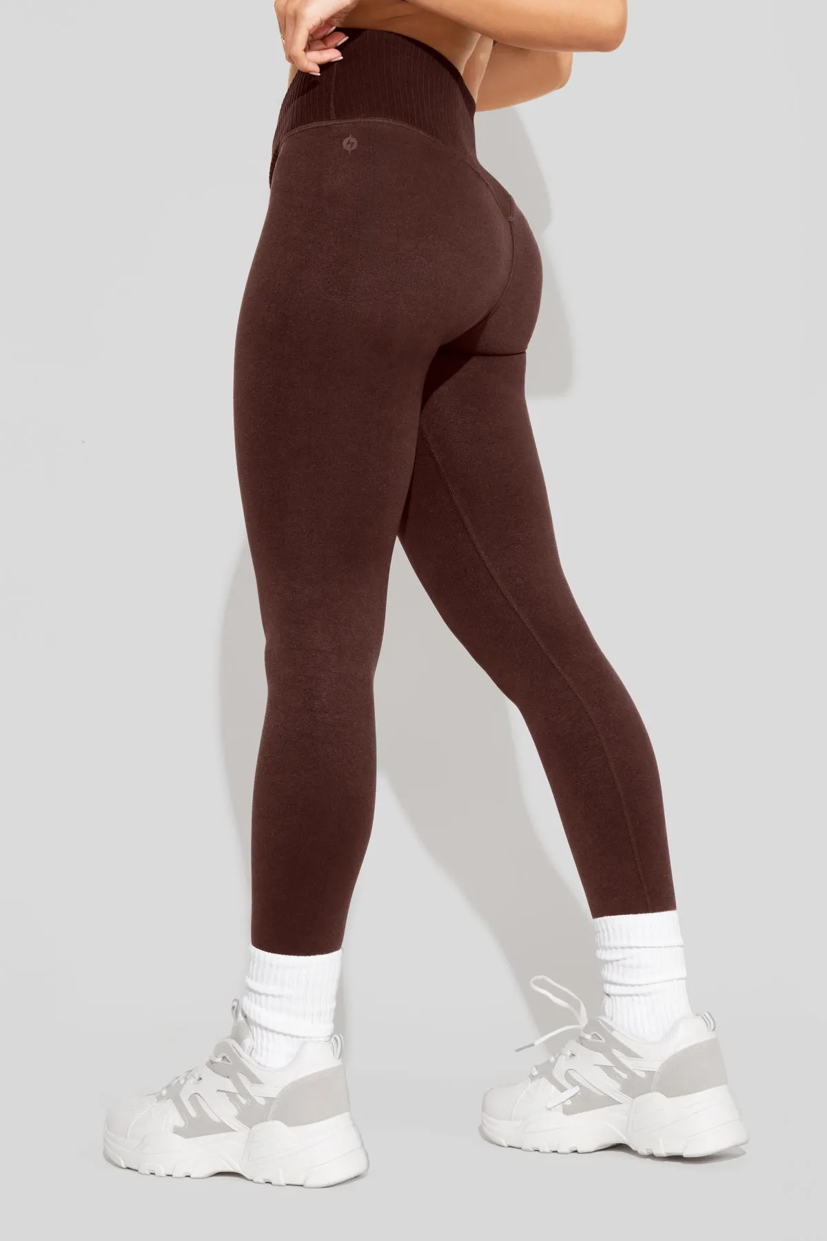 Crisscross Hourglass® Seamless Legging - French Roast sold by POPFLEX product image thumbnail 4
