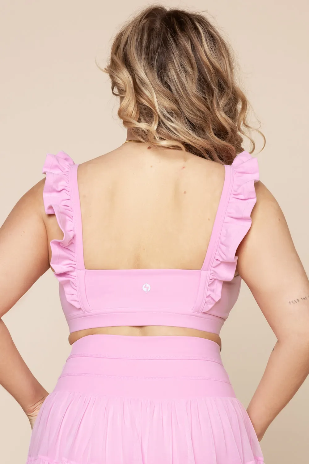 Romance Ruffle Bra - Bubblegum sold by POPFLEX product image thumbnail 4