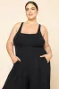 Go With The Flow Jumpsuit - Black sold by POPFLEX