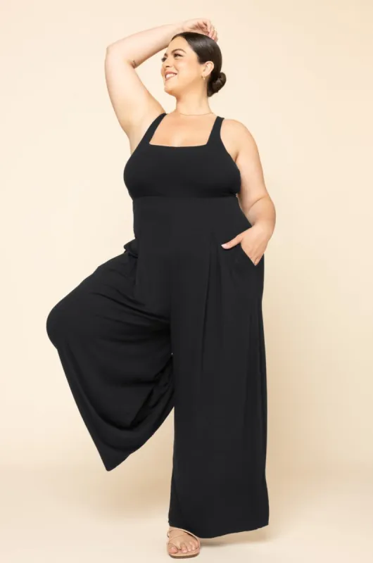 Go With The Flow Jumpsuit - Black sold by POPFLEX