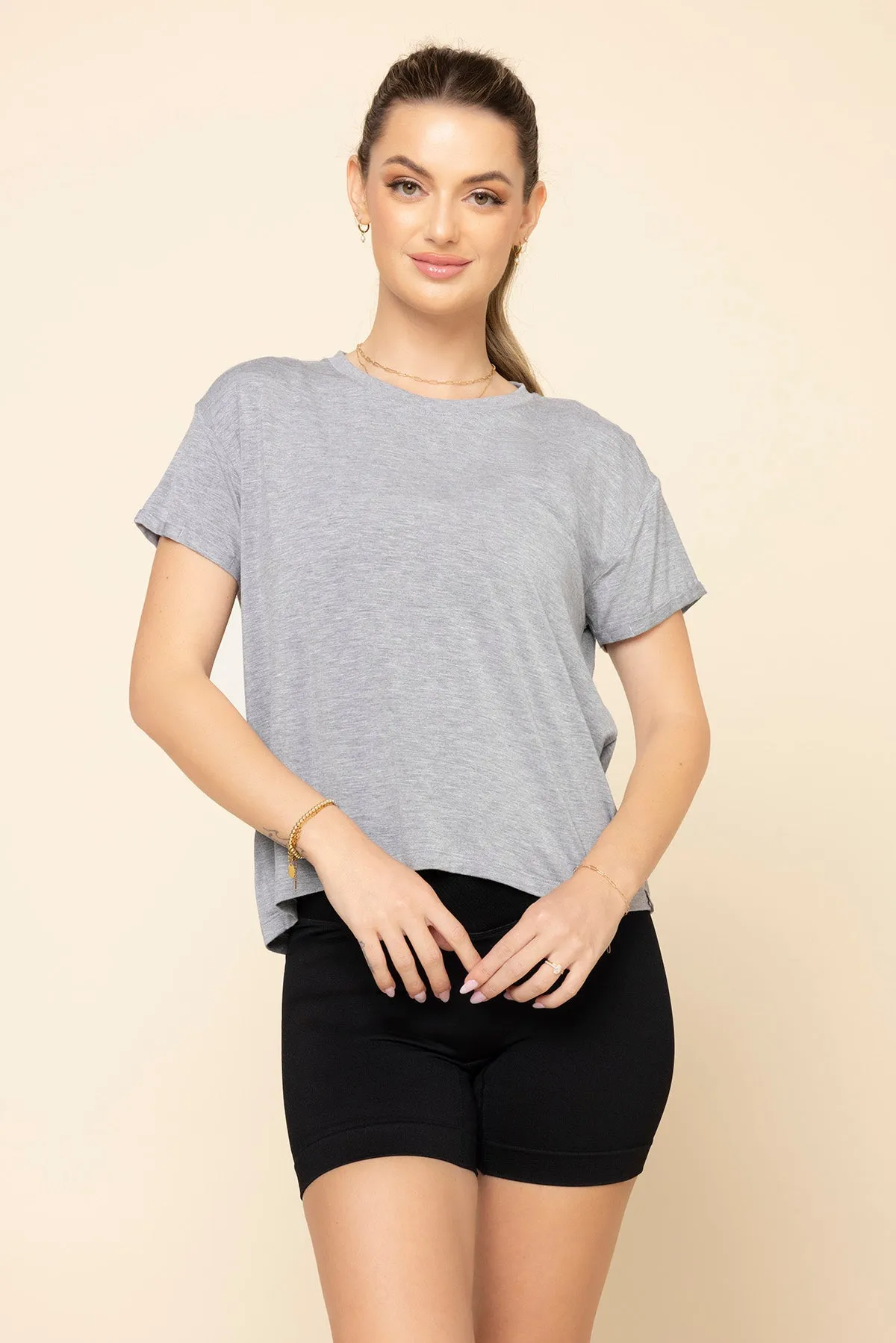 The Perfect Tee - Heather Grey sold by POPFLEX product image thumbnail 5