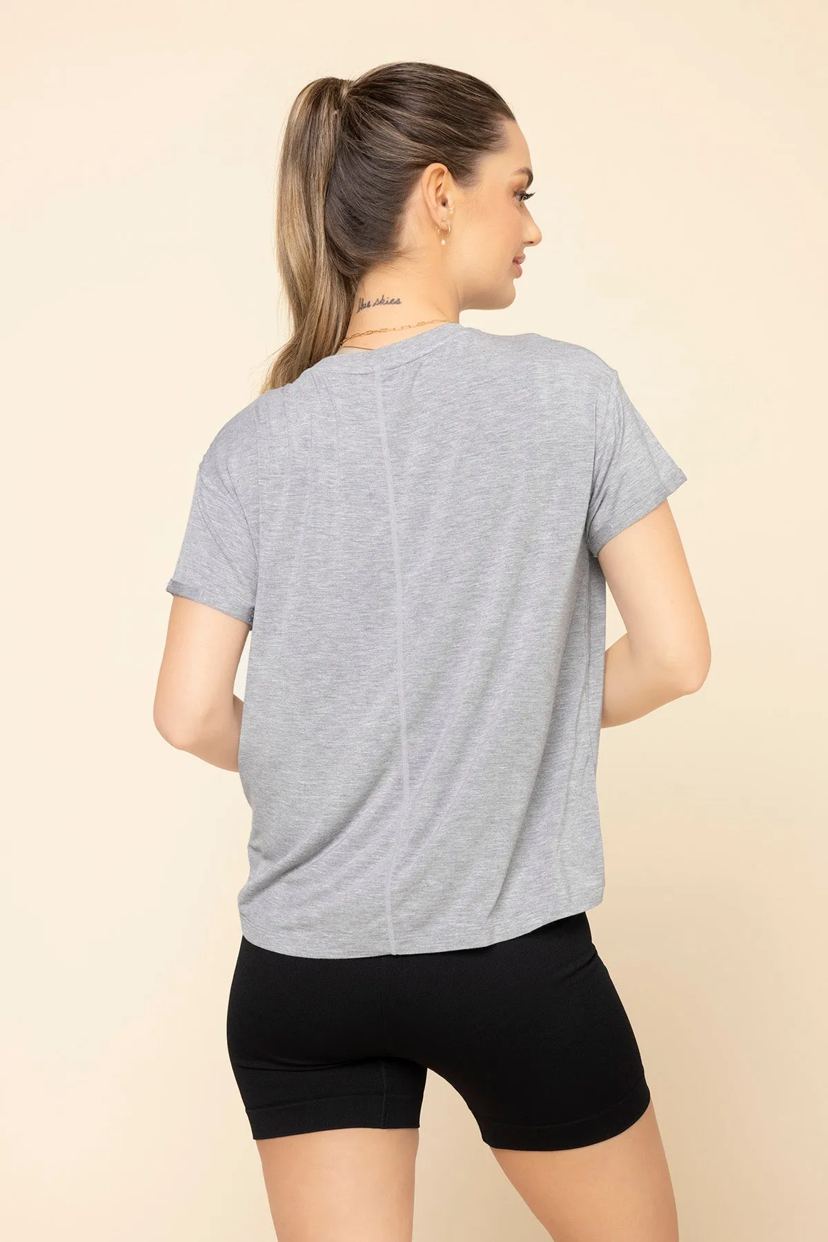 The Perfect Tee - Heather Grey sold by POPFLEX product image thumbnail 4