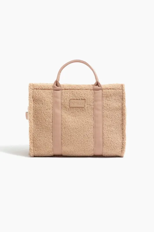 Sherpa Sloane Tote - Brown Bear sold by POPFLEX