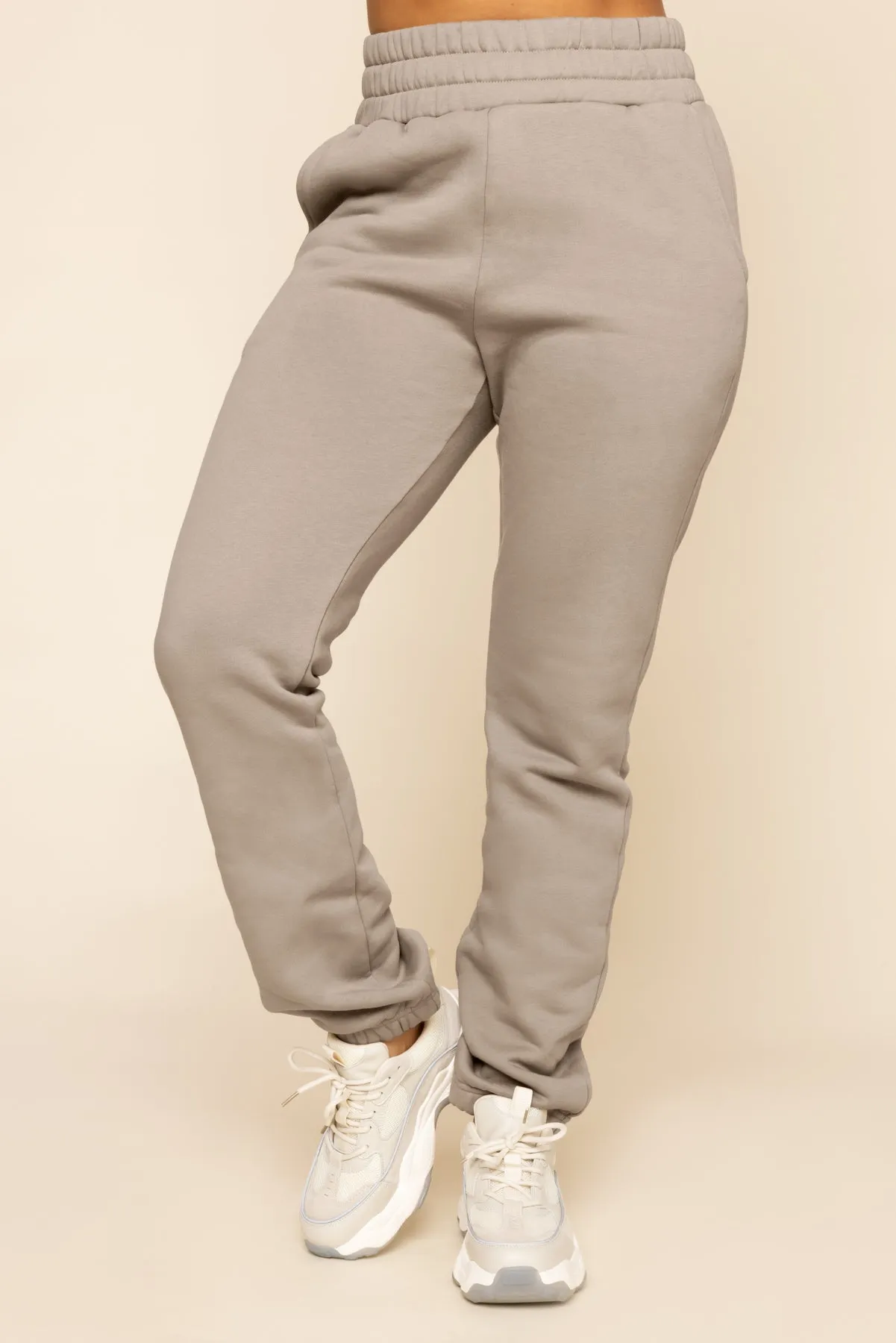Cloud Rollover Sweatpant - Taupe sold by POPFLEX product image thumbnail 5