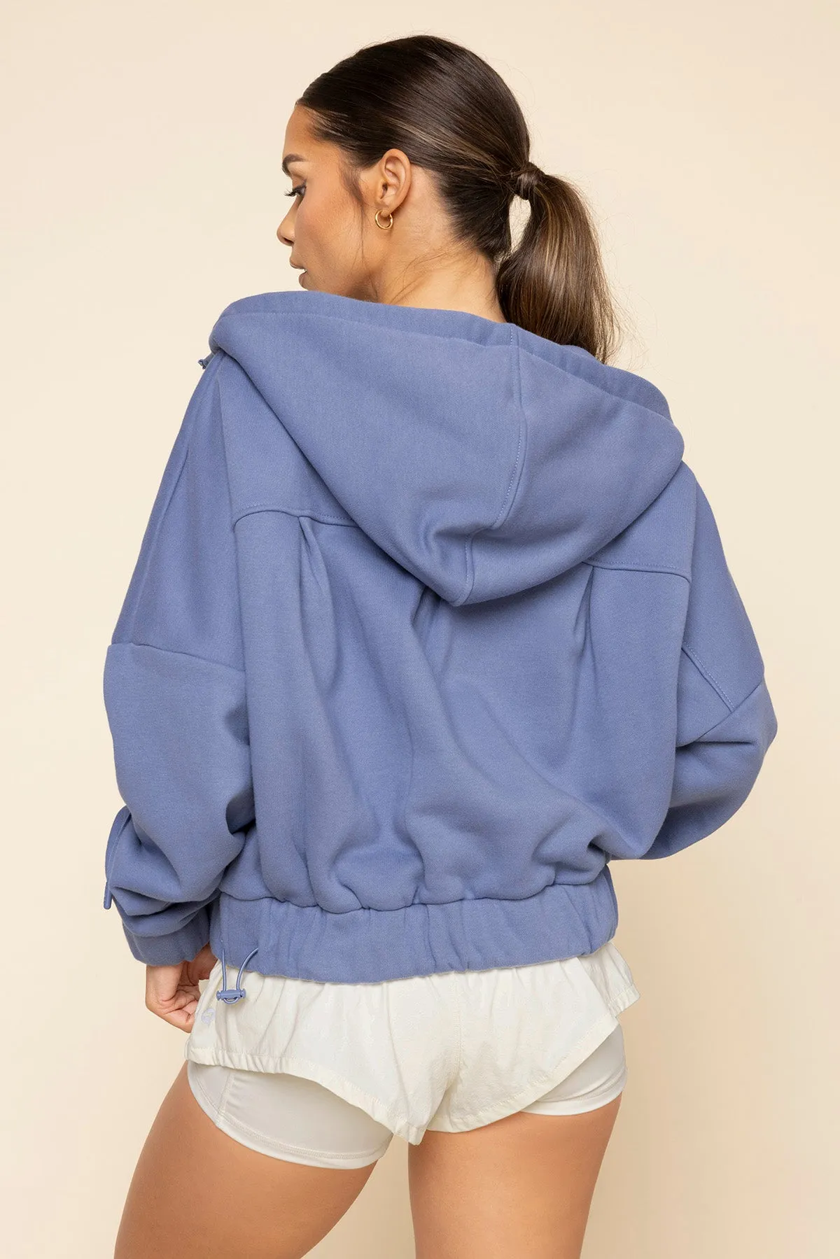 Half Zip Warm Up Hoodie - Wild Wind sold by POPFLEX product image thumbnail 4